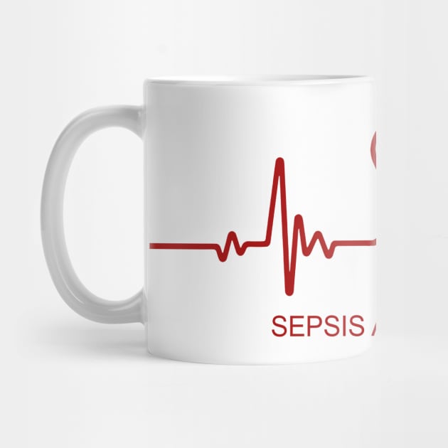 Sepsis Awareness Heartbeat - In This Family We Fight Together by BoongMie